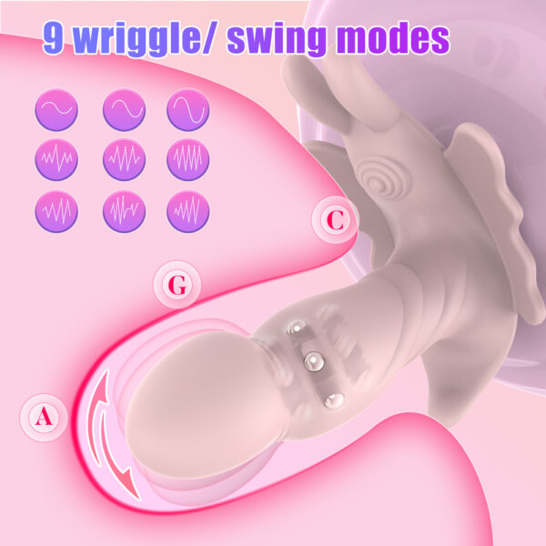 03 Wearable Butterfly Wriggling Vibrator
