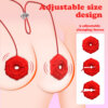 03 APP-Controlled Rose Breast Massager Nipple Clamp