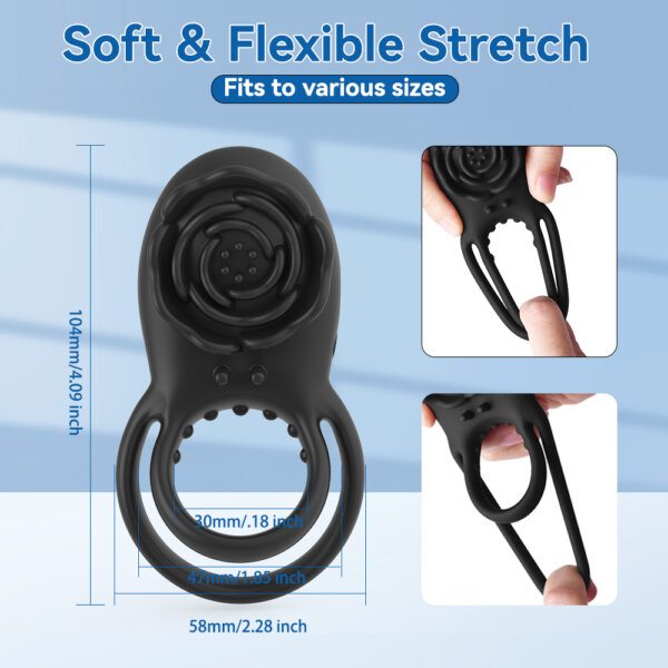 05 Rose Cock Ring Vibrator