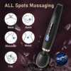 LED Display Slender Waist Massage Wand Vibrator