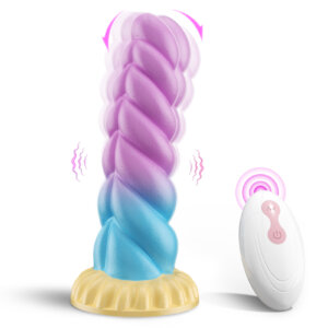 1 Unicorn Vibrating Fantasy Anal Dildo