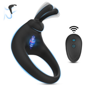 Rabbit Cock Ring with Remote Control