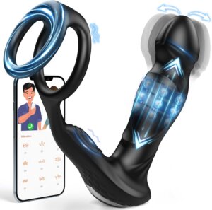 App Controlled Shura Waggling Vibrating & Pulling Prostate Massager