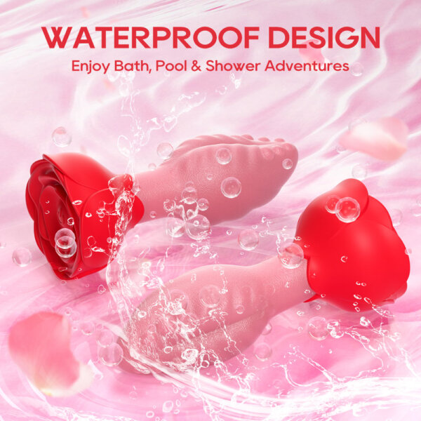 10 Remote Control Rose Butt Plug