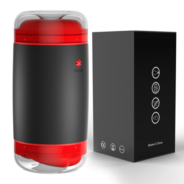 Double Entrance Manual Squeezable Male Masturbator