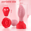 11 Remote Control Rose Butt Plug