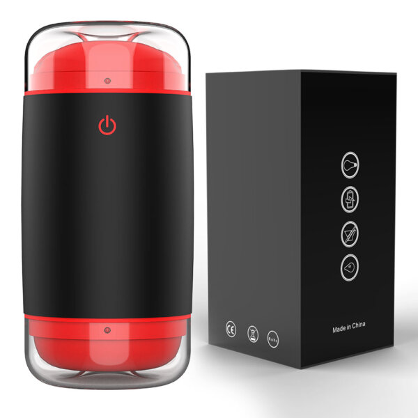 Double Entrance Auto Squeezable Male Masturbator