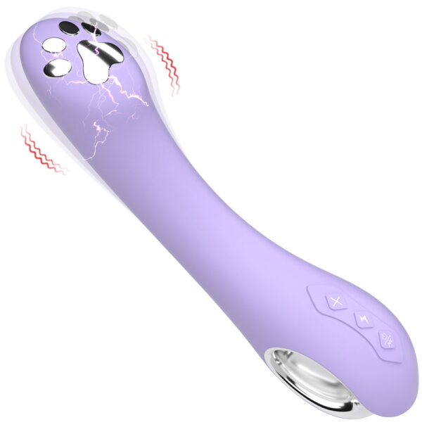 Cat Paw Electric Shock Dildo Vibrator