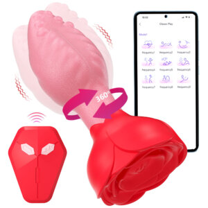 3 Remote Control Rose Butt Plug