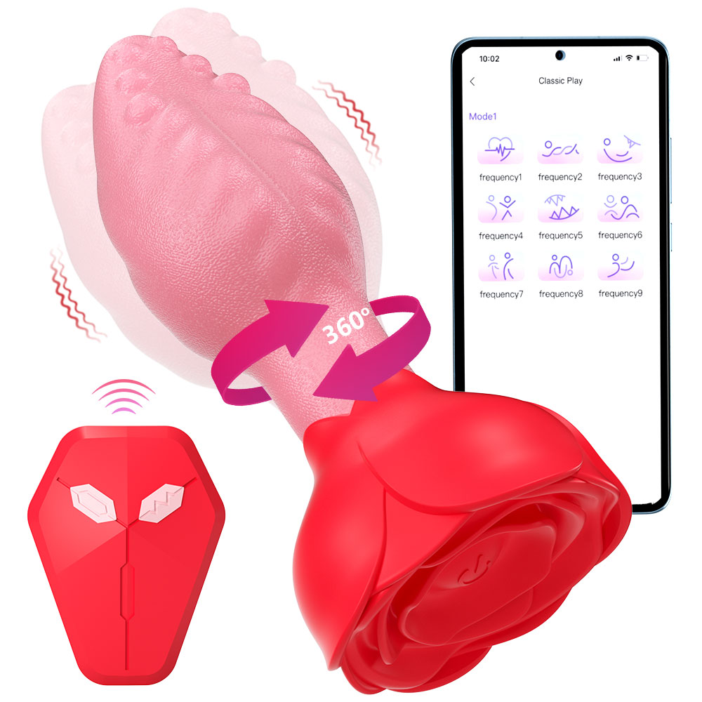 Remote Control Rose Butt Plug
