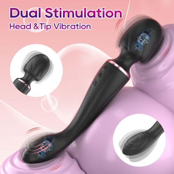 3 Dual Head Massage Wand Vibrator
