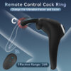 Rabbit Cock Ring with Remote Control
