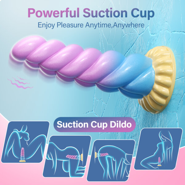 Unicorn Vibrating Fantasy Anal Dildo