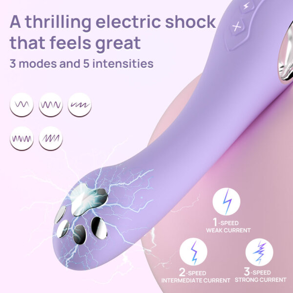 Cat Paw Electric Shock Dildo Vibrator