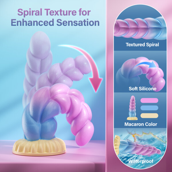 Unicorn Vibrating Fantasy Anal Dildo