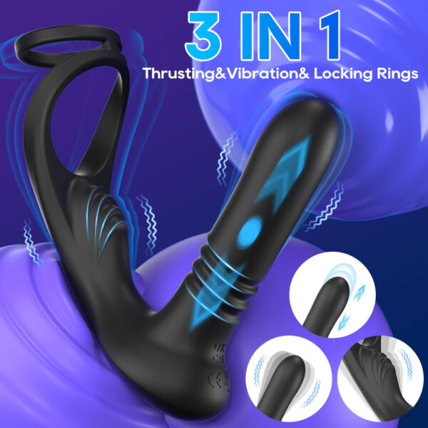 6 Double Ring Prostate Massager