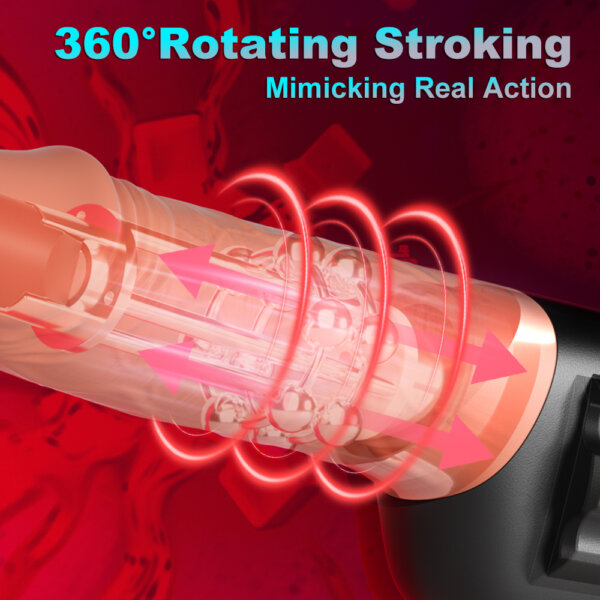 Gun Shape 3-in-1 Thrusting Dildo Female Masturbator