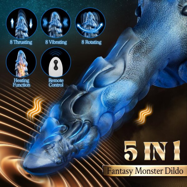 Monster Thrusting & Rotating G-spot Dildo