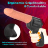 Gun Shape 3-in-1 Thrusting Dildo Female Masturbator