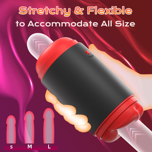 Double Entrance Manual Squeezable Male Masturbator