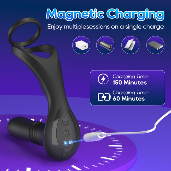 9 Double Ring Prostate Massager