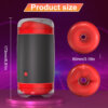Double Entrance Manual Squeezable Male Masturbator