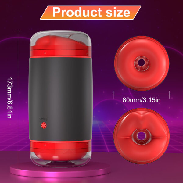 Double Entrance Manual Squeezable Male Masturbator